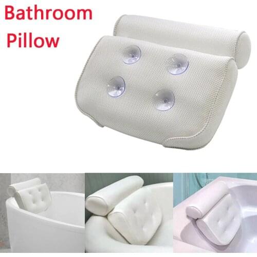 Bathtub Spa Pillow Thickened Bath Pillow Soft SPA Headrest Bathtub Pillow with Backrest Suction Cup Neck Cushion Bathroom