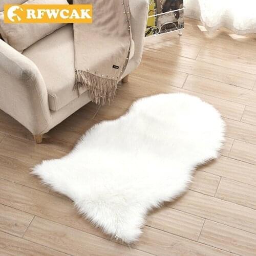 RFWCAK Sheepskin Rugs For Home