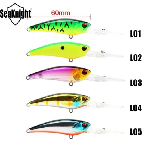 Seaknight SK018 Minnow Fishing Lure Set 5 PCS 6 cm 8.5g 0-2.5 M Best Professional Quality Floating Bait Wobbler Fishing