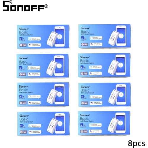 2/4/5/6/8/10/15/20pc Sonoff Basic Wifi Switch Wireless Remote Light Smart Home Automation Relay Module Controller Work Alexa