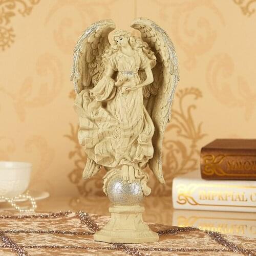 Statue Sculpture Home Decoration Accessories Resin European Angel Living Room Wine Cooler Ornaments Decor