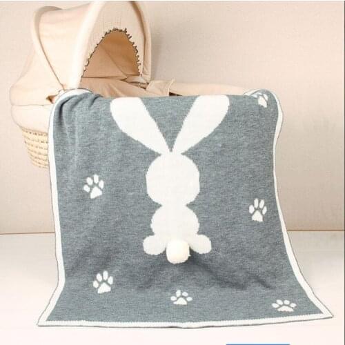 Knitted Baby Blanket Newborn Cartoon Woolen Super Soft Infant Toddler Kid Blankets Crib Stroller Sofa Throw Baby Swaddle Blanket