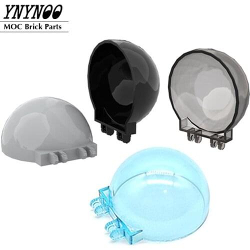 1-2Pieces Windscreen 6 x 6 x 3 Canopy Half Sphere with Dual 2 Fingers MOC Building Blocks Bricks Parts DIY Toys Gifts