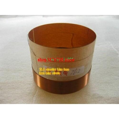 1pcs 76.2mm 8ohm 8Ω KSV speaker bass voice coil kabitong skeleton Round wire