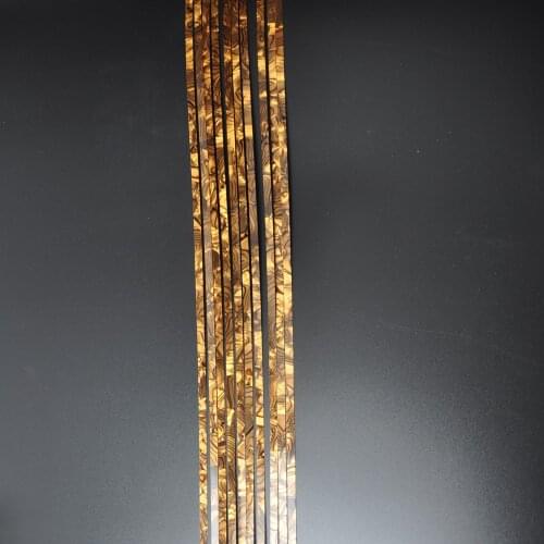 10Pcs Luthier Purfling Binding Marquetry inlay Guitar Builder Celluloid Strip Tiger