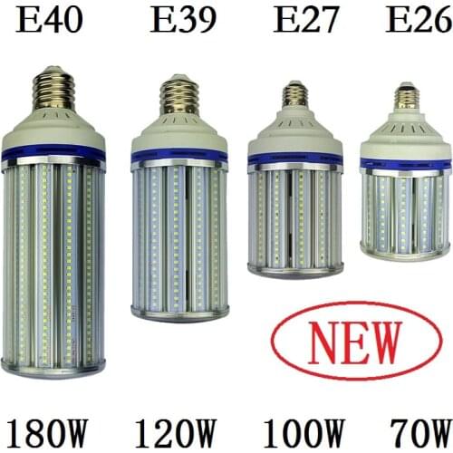 2pcs E27 E40 street lighting E26 E39 LED Bulbs Light 70W 100W 120W 180W Corn Lamps Cold Warm White industrial high bay Spotlight