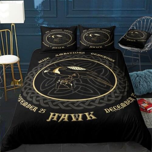 Irish Celtic Zodiac for No Duvet Cover Comfortable Quilt Home Decora Design Universal Bedding Set Bedclothes+Pillowcase 3pcs