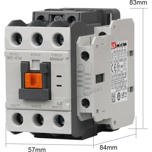 40A AC Contactor Coil Voltage 380v 220v 110v 48v 36v 24v MC-40a GMC-40 Electromagnetism Contactors LS ELECTRIC