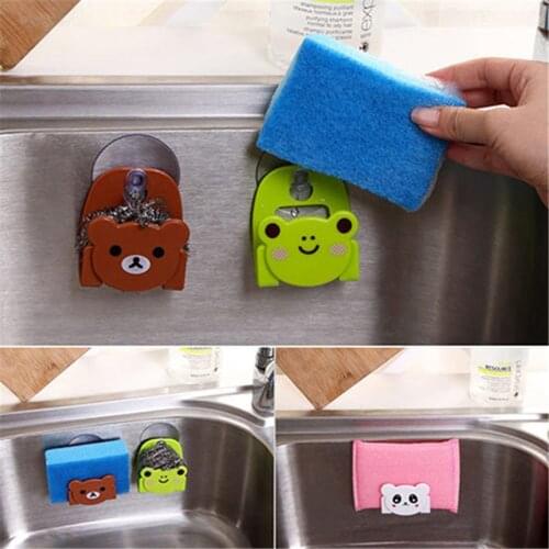 Bathroom Accessories Heavy Load Cup Sucker for Kitchen Cute Cartoon Strong Self Adhesive Door Wall Hangers Hooks Suction
