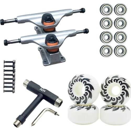 ALF 5.25Inch Skateboard Bracket 52X32mm Skateboard Wheels Double Rocker Skateboard Trucks Skateboard Bridges Skateboard Tools
