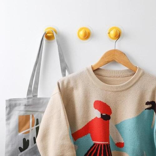 2PCS/Lot Self Adhesive Duck Mouth Coat Hook Wall Cloth Hangers Handbag Hanging Racks Household Decorative Hooks