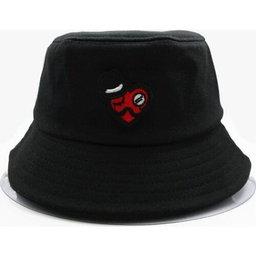 LDSLYJR Caring Magician embroidery cotton Bucket Hat Fisherman Hat outdoor travel hat Sun Cap Hats for men and Women 09