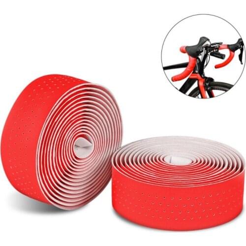 2pcs Bicycle Handlebar Tape Steering Wheel Cover Road Bike Cycling Handle Non-slip Belt Rubber Tape Bike Accessories Handle Belt