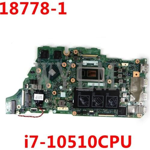 CN 00HT1K 18778-1 i7-10510CPU N17S-G2-A1 Mainboard For DELL Inspiron 5490 5498 5590 5598 Laptop Motherboard Tested Working Well