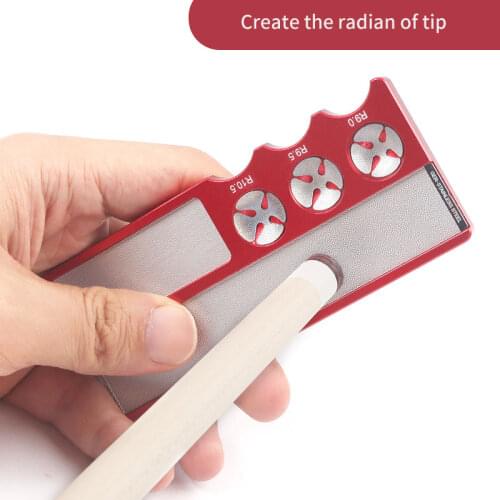Billiard Cue Tip Repairer Rod Tip Needle Repair Arc Multifunctional Grinder Stainless Steel File Tool