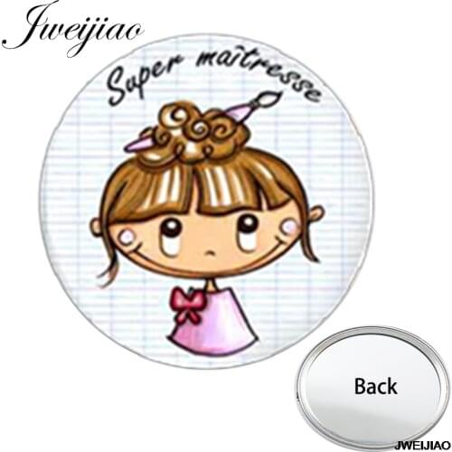 Youhaken Super Maitresse Girls One Side Flat Pocket Mirror Smooth Compact Portable Simple Mini Makeup Vanity Hand Mirrors espejo