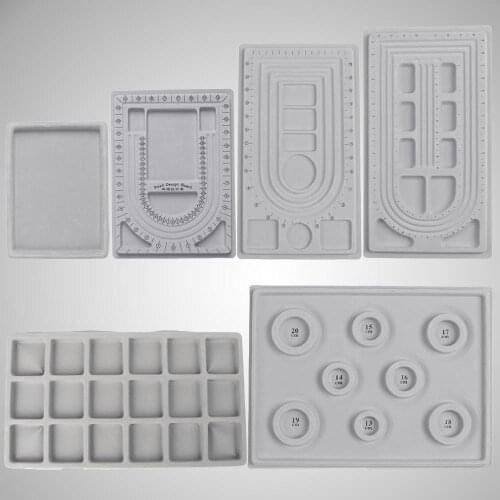 Tray DIY Bead Board Jewelry Beading Flocked Craft Tool Lady Plate Assembled