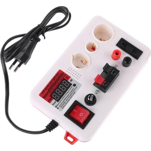 LED Quick Test Light Box Voltage Power Tester for E27 B22 E14 Lamp Bulb w Buzzer