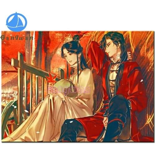 Tian guan ci fu anime 5d diy diamond painting full,square,round diamond embroidery art diamond mosaic cartoon character,home art