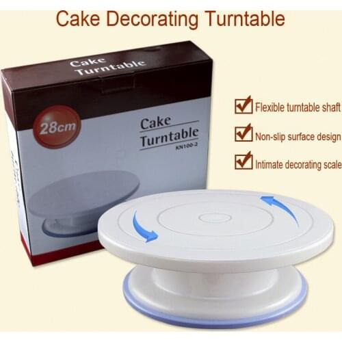 Cake Decorating Turntable Baking Tool DIY Cake Decorating Table Lightweight Stable Cake Turntable Home Party Tools Cake Mold Hot