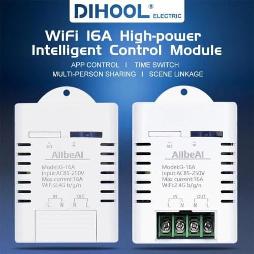 WiFi Smart Light Switch EWelink Smart Life APP Wireless 16A Controller High Current Breaker LED Light Remote Control