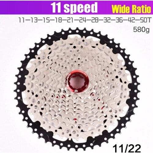BOLANY Bicycle flywheel 11S 11-40 42 46 50T card type MTB MoutainBike 11 speed flywheel sprocket bicycle parts For M7000