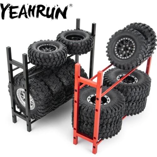 YEAHRUN Metal Tire Rack for 1/10 RC Car Crawler Tire Wheel Rim SCX10 D90 F350 TRX4 90048