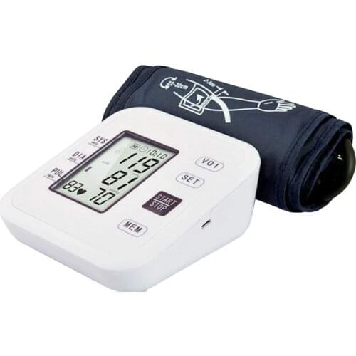 LCD Automatic Arm Blood Pressure Monitor Heart Beat Meter Machine Tonometer For Measuring Portable Health Care Sphygmomanometer