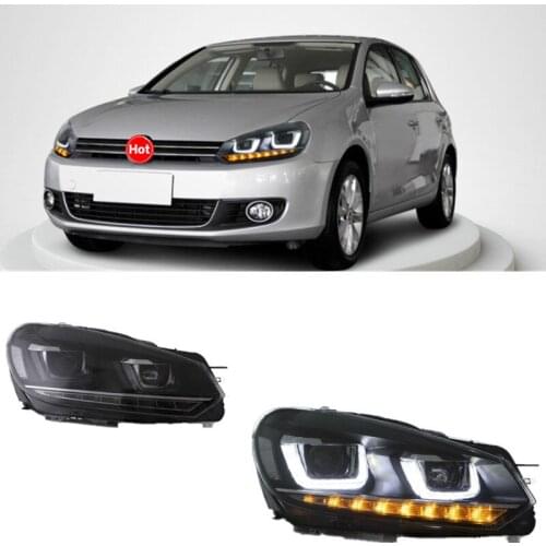 1SET for 08-14 Volkswagen Golf six headlight Golf 6 refitting LED headlamp