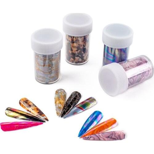 1 Sheet 100cm*4cm Starry Sky Marble Nail Transfer Sticker For Polish Care DIY Universe Nail Art Sticker Decal