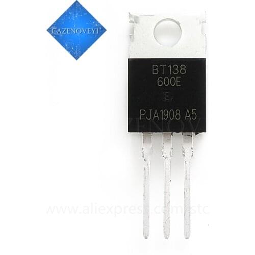 10pcs/lot BT138-600E BT138 600V 12A TO-220 In Stock