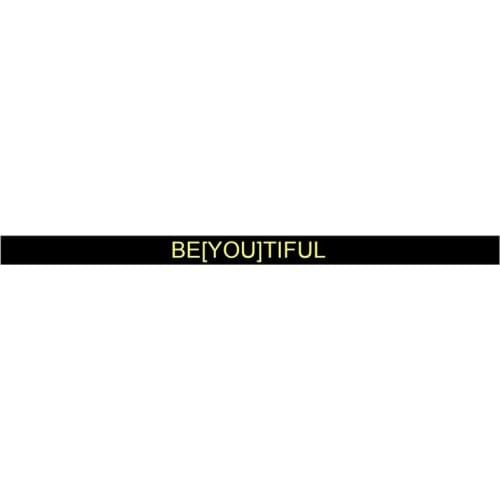 300pcs Motivational Black BE YOU TIFUL Silicone Bracelets Rubber Wristbands Free Shipping by DHL
