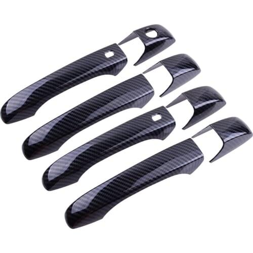 8Pcs/Set Car Smart Keyless Door Handle Molding Cover Trim Decoration Fit for Chrysler 300 Sedan 2011-2020 North America Model