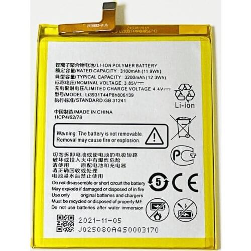 3.85V 3200mAh Li3931T44P8h806139 For ZTE Blade V9 Vita V0920 Battery