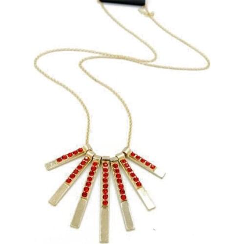 Acrylic hyperbole statement long tassel bar tassel necklaces for women alloy nickel free gifts jewelry accessories fj760