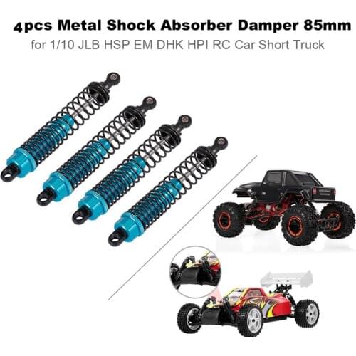 1 Pair 1:10 Shock Absorber Damper 100MM/3.94Inch Downhill MTB Bike Metal Rear Suspension Spring Shock Absorber Bicycle Parts