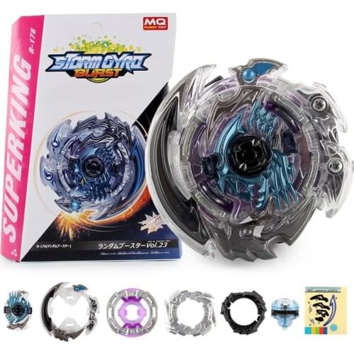 Bayblade Toys B176 Hollow Deathscyther Spinning Top Box Set Children Spinning Top B-176 Toys With spark Pull Wire Launcher