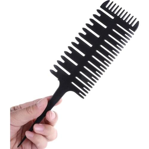 Big Tooth Comb Hair Dyeing Tool Highlighting Comb Brush Salon Pro Fish Bone Design Comb Hair Dyeing Sectioning NEW
