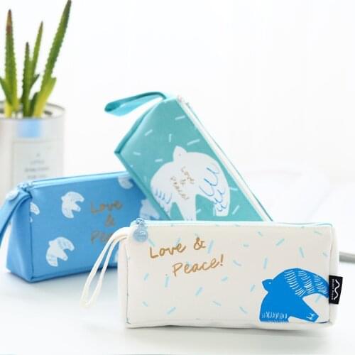 BZNVN Blue Pencil Cases