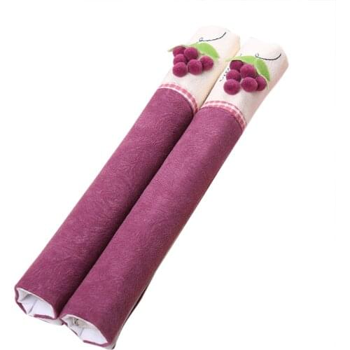 1 Pair Handle Covers Keep Clean Anti-static Decoration For Kitchen Refrigerator Door ALI88