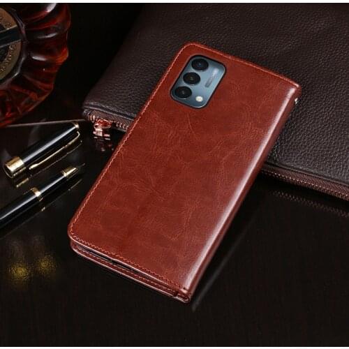 Case For OnePlus Nord N200 5G Case Cover High Quality Flip Leather Case For OnePlus DE2117 Cover Capa Phone bag Wallet