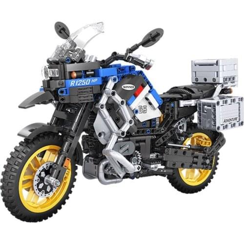 Motorcycle Blocks Children Toys Technic Bricks Building Blocks Classic Model Education Toys Adventure Moto Travel for Kids Gift