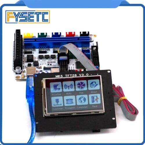 F5 V1.2 Control Board Replace BASE 1.4 & Ramps 1.4 Controller Board + TFT 28 V3.0 Display Color TFT Support WIFI