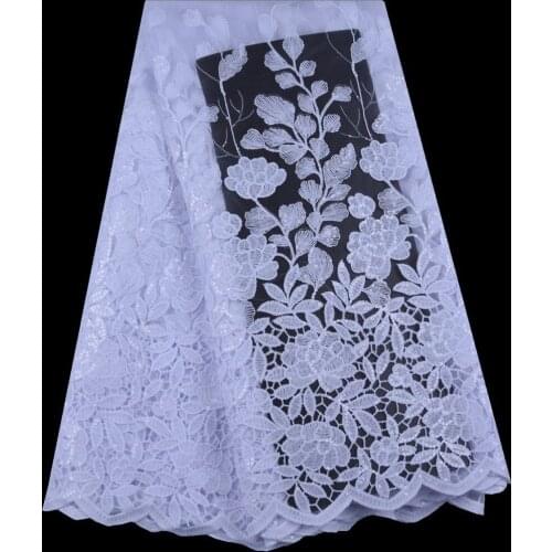 French Sequins Lace Cord Tulle Lace Fabric 2019High Quality Nigerian Milk Silk Laces African Lace Fabric For Wedding DressA1625