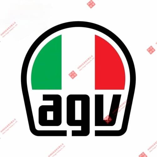 Hot AGV Badge Brand Car Sticker Decal Decor Motorcycle Off-road Laptop Trunk Guitar PVC Vinyl Stickers