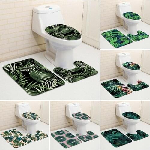 HAIMAITONG Bath & Toilet Rug Sets
