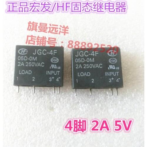 JGC-4F 05D-0M 2A 250VAC Solid State Relays 5V 4-pin