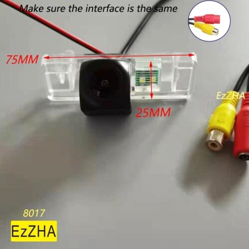 EzZHA HD Fisheye Tracks Car Rear view Camera for Peugeot 307 308 408 508 Nissan Sunny X-Trail Pathfinder Geely MK Car