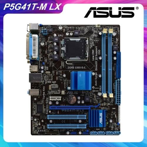 For Asus P5G41T-M LX pc motherboard DDR3 LGA 775 Intel G41 Support Q9300 Original Used Desktop Motherboards