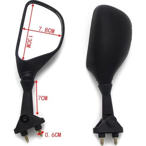 Motorcycle Mirrors Racing Sport Bike Rear View Mirror For Kawasaki ZX636 Ninja ZX6R ZX600 ZX6RR 2003-2004 56001-1589 56001-1590